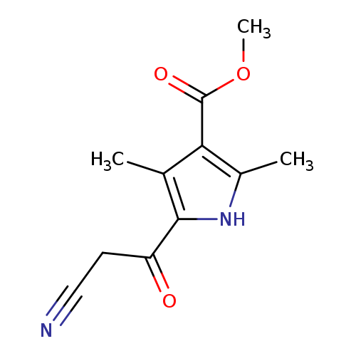 1H-Pyrrole-3-carboxylicacid,5-(cyanoacetyl)-2,4-dimethyl-,methylester(9CI)