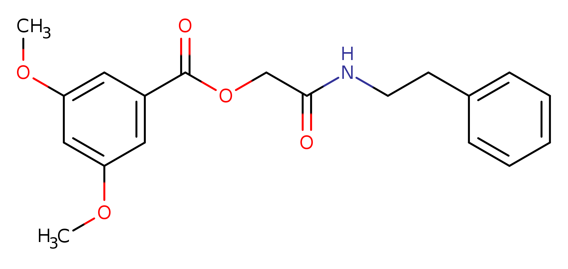 [(2-phenylethyl)carbamoyl]methyl 3,5-dimethoxybenzoate