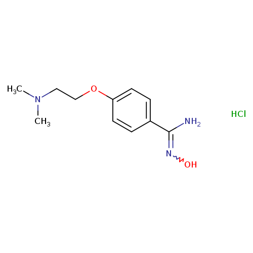 4-[2-(dimethylamino)ethoxy]-N'-hydroxybenzene-1-carboximidamide hydrochloride