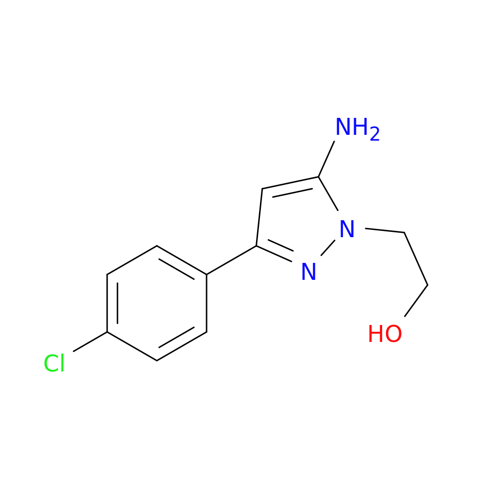 2-[5-amino-3-(4-chlorophenyl)-1H-pyrazol-1-yl]ethan-1-ol