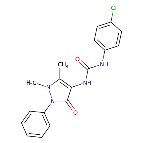 1-(4-chlorophenyl)-3-(1,5-dimethyl-3-oxo-2-phenyl-2,3-dihydro-1H-pyrazol-4-yl)urea