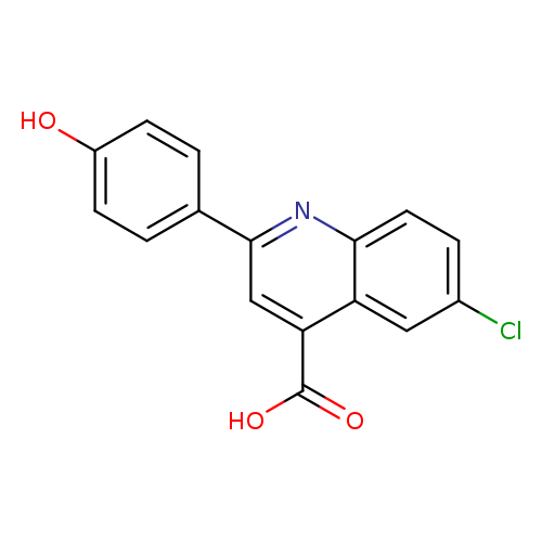 6-Chloro-2-(4-hydroxyphenyl)quinoline-4-carboxylic acid