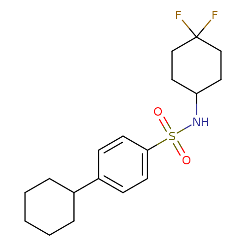 4-cyclohexyl-N-(4,4-difluorocyclohexyl)benzene-1-sulfonamide