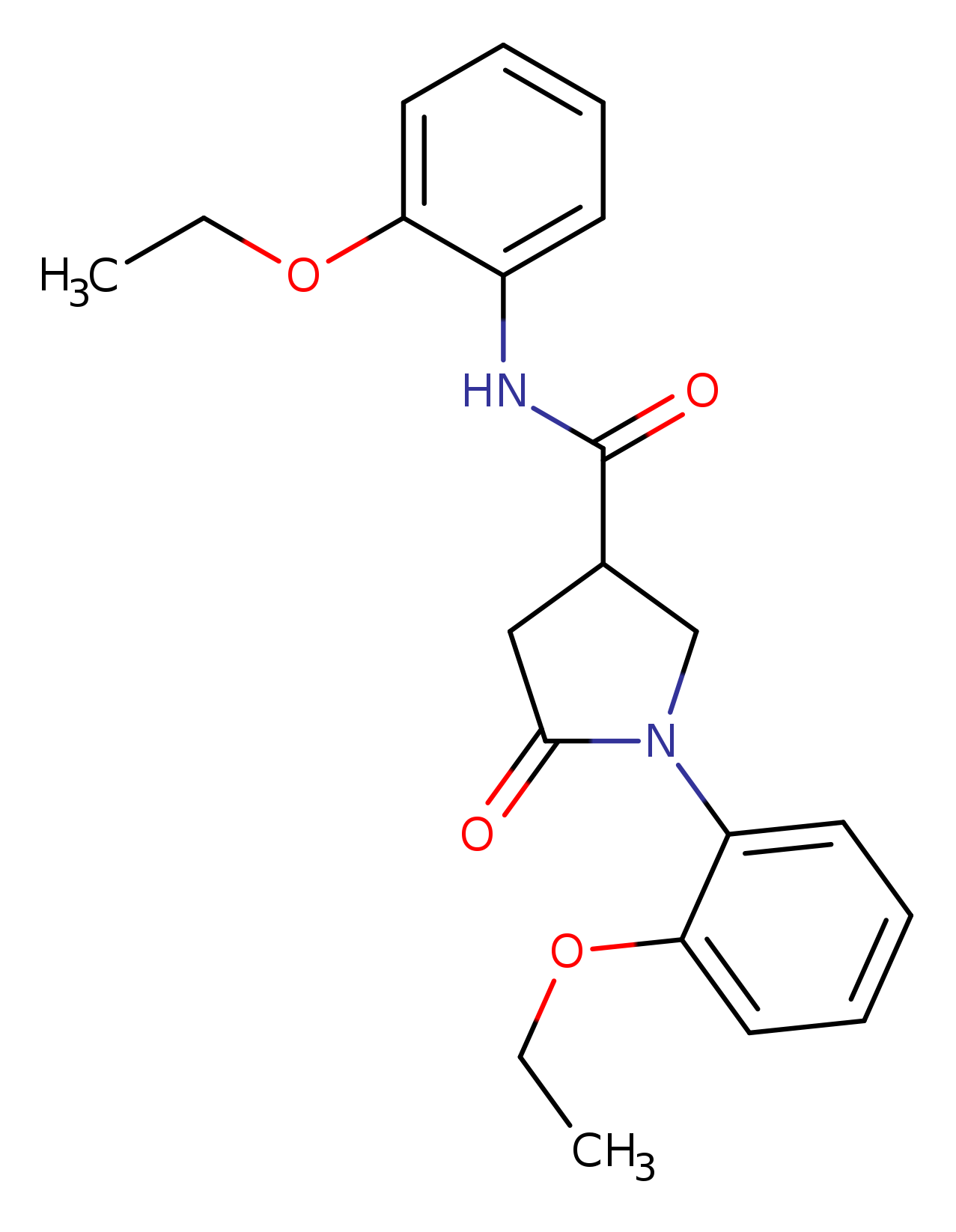 N,1-bis(2-ethoxyphenyl)-5-oxopyrrolidine-3-carboxamide