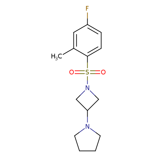 1-[1-(4-fluoro-2-methylbenzenesulfonyl)azetidin-3-yl]pyrrolidine
