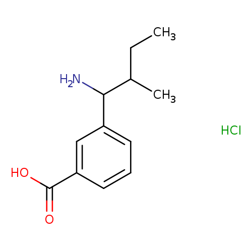 3-(1-amino-2-methylbutyl)benzoic acid hydrochloride