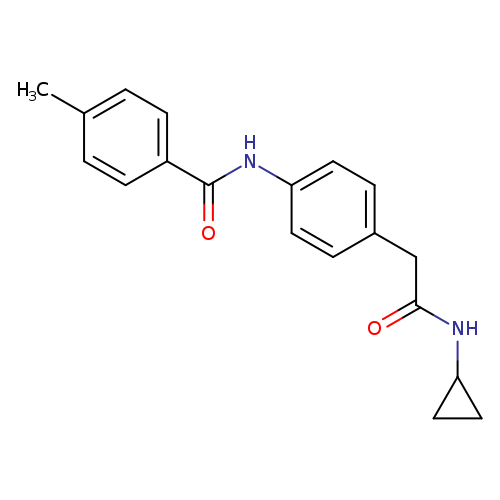 N-{4-[(cyclopropylcarbamoyl)methyl]phenyl}-4-methylbenzamide