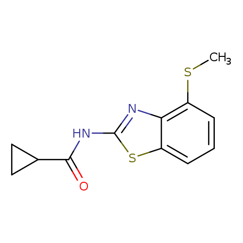 N-[4-(methylsulfanyl)-1,3-benzothiazol-2-yl]cyclopropanecarboxamide