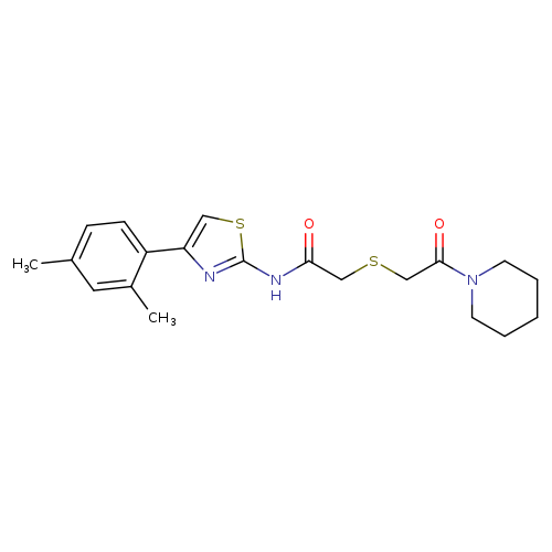 N-[4-(2,4-dimethylphenyl)-1,3-thiazol-2-yl]-2-{[2-oxo-2-(piperidin-1-yl)ethyl]sulfanyl}acetamide