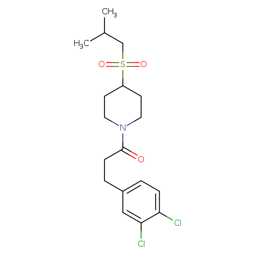 3-(3,4-dichlorophenyl)-1-[4-(2-methylpropanesulfonyl)piperidin-1-yl]propan-1-one