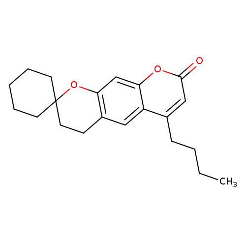 6'-butyl-3',4'-dihydro-8'H-spiro[cyclohexane-1,2'-pyrano[3,2-g]chromen]-8'-one