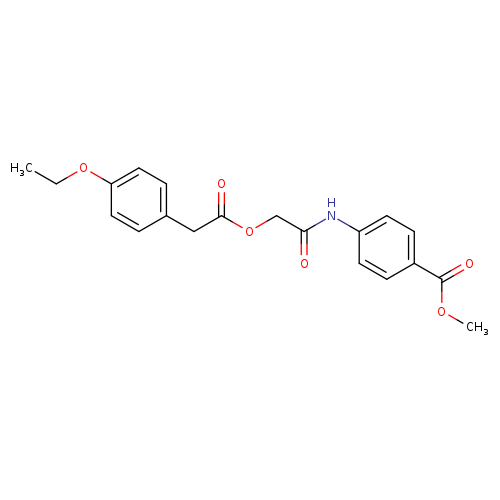 methyl 4-(2-{[2-(4-ethoxyphenyl)acetyl]oxy}acetamido)benzoate