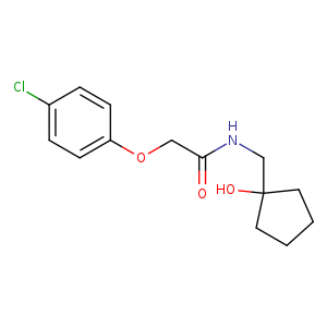 2-(4-chlorophenoxy)-N-[(1-hydroxycyclopentyl)methyl]acetamide