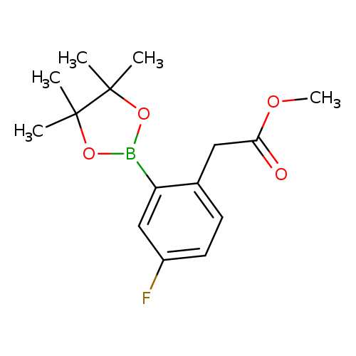 methyl 2-[4-fluoro-2-(4,4,5,5-tetramethyl-1,3,2-dioxaborolan-2-yl)phenyl]acetate