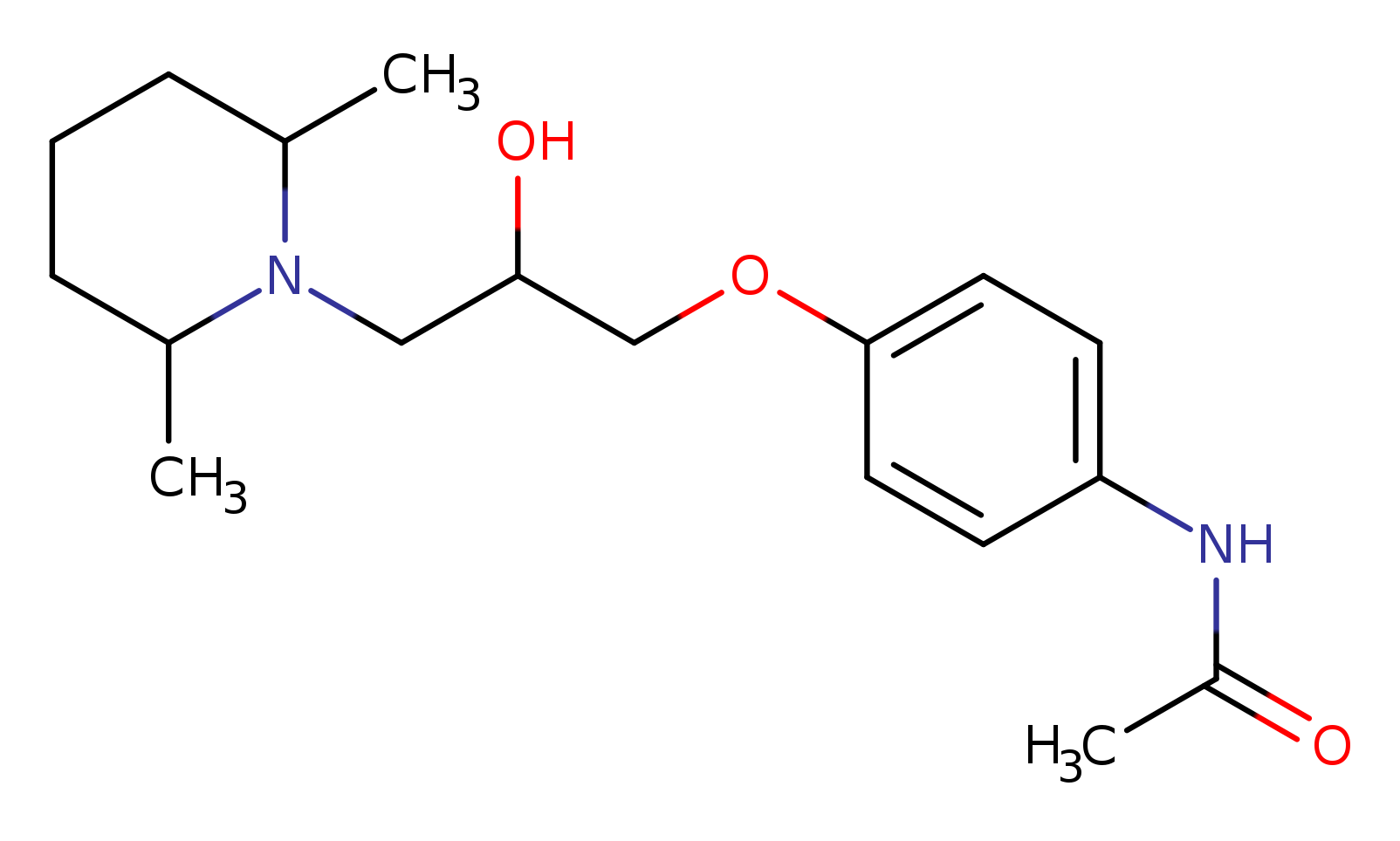 N-{4-[3-(2,6-dimethylpiperidin-1-yl)-2-hydroxypropoxy]phenyl}acetamide