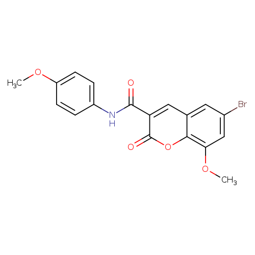 6-bromo-8-methoxy-N-(4-methoxyphenyl)-2-oxo-2H-chromene-3-carboxamide