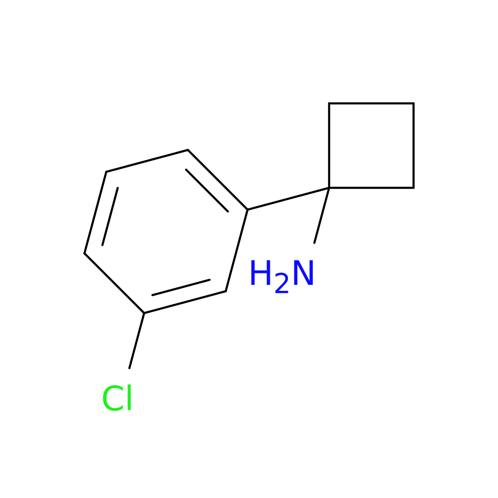 1-(3-Chlorophenyl)cyclobutanamine