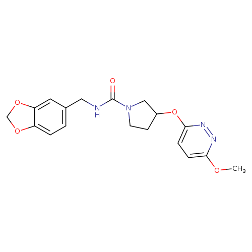 N-[(2H-1,3-benzodioxol-5-yl)methyl]-3-[(6-methoxypyridazin-3-yl)oxy]pyrrolidine-1-carboxamide