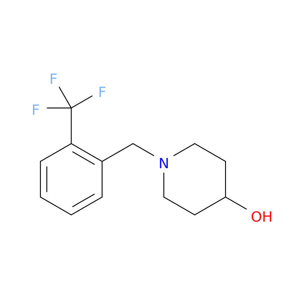 1-{[2-(trifluoromethyl)phenyl]methyl}piperidin-4-ol