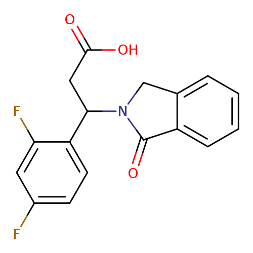 3-(2,4-difluorophenyl)-3-(1-oxo-2,3-dihydro-1H-isoindol-2-yl)propanoic acid