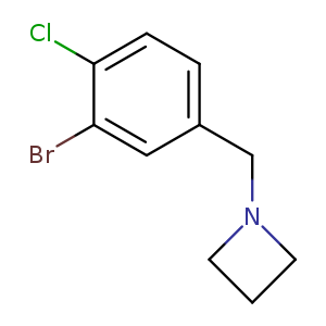 1-[(3-bromo-4-chlorophenyl)methyl]azetidine