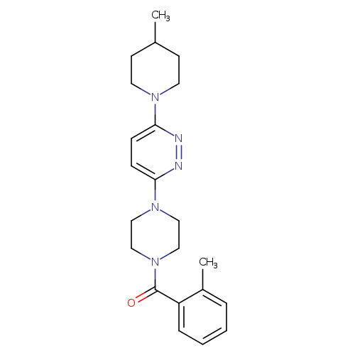 3-[4-(2-methylbenzoyl)piperazin-1-yl]-6-(4-methylpiperidin-1-yl)pyridazine