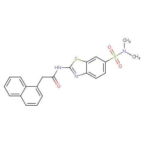 N-[6-(dimethylsulfamoyl)-1,3-benzothiazol-2-yl]-2-(naphthalen-1-yl)acetamide