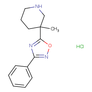 3-Methyl-3-(3-phenyl-1,2,4-oxadiazol-5-yl)piperidine hydrochloride