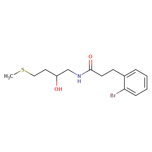 3-(2-bromophenyl)-N-[2-hydroxy-4-(methylsulfanyl)butyl]propanamide