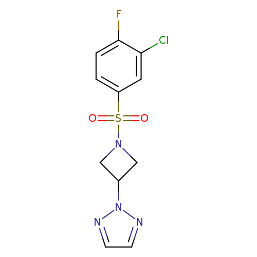 2-[1-(3-chloro-4-fluorobenzenesulfonyl)azetidin-3-yl]-2H-1,2,3-triazole