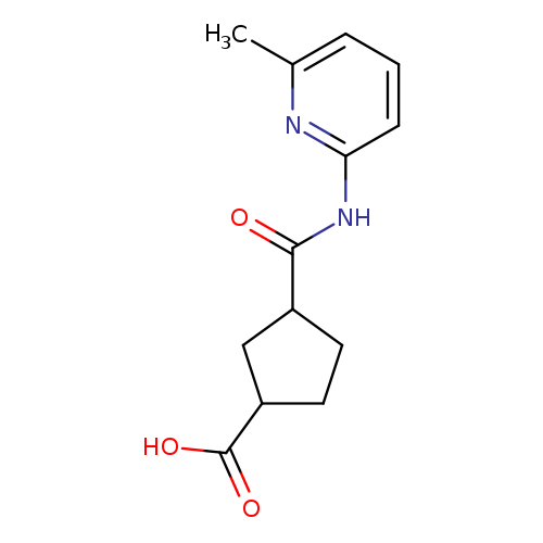 3-[(6-methylpyridin-2-yl)carbamoyl]cyclopentane-1-carboxylic acid