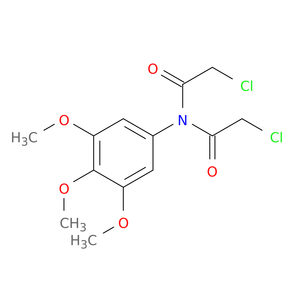 2-chloro-N-(2-chloroacetyl)-N-(3,4,5-trimethoxyphenyl)acetamide
