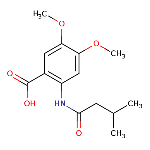 4,5-dimethoxy-2-(3-methylbutanamido)benzoic acid