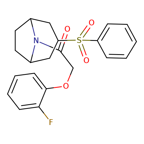 1-[3-(benzenesulfonyl)-8-azabicyclo[3.2.1]octan-8-yl]-2-(2-fluorophenoxy)ethan-1-one