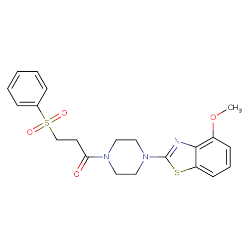 3-(benzenesulfonyl)-1-[4-(4-methoxy-1,3-benzothiazol-2-yl)piperazin-1-yl]propan-1-one