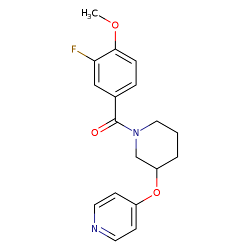 4-{[1-(3-fluoro-4-methoxybenzoyl)piperidin-3-yl]oxy}pyridine