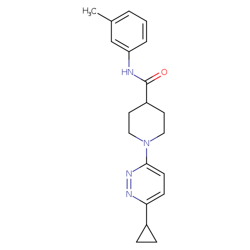 1-(6-cyclopropylpyridazin-3-yl)-N-(3-methylphenyl)piperidine-4-carboxamide