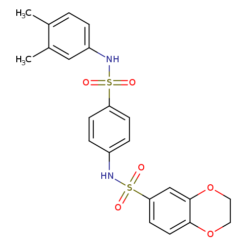 N-{4-[(3,4-dimethylphenyl)sulfamoyl]phenyl}-2,3-dihydro-1,4-benzodioxine-6-sulfonamide