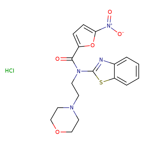 N-(1,3-benzothiazol-2-yl)-N-[2-(morpholin-4-yl)ethyl]-5-nitrofuran-2-carboxamide hydrochloride