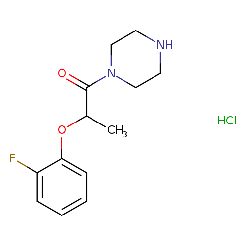2-(2-fluorophenoxy)-1-(piperazin-1-yl)propan-1-one hydrochloride