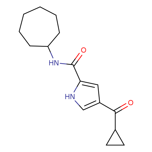 N-cycloheptyl-4-cyclopropanecarbonyl-1H-pyrrole-2-carboxamide