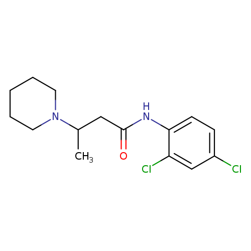 N-(2,4-dichlorophenyl)-3-(piperidin-1-yl)butanamide