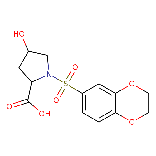 1-(2,3-dihydro-1,4-benzodioxine-6-sulfonyl)-4-hydroxypyrrolidine-2-carboxylic acid