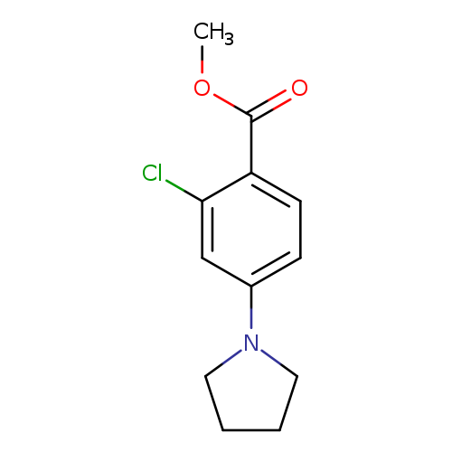 Benzoic acid, 2-chloro-4-(1-pyrrolidinyl)-, methyl ester