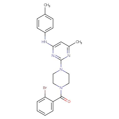 2-[4-(2-bromobenzoyl)piperazin-1-yl]-6-methyl-N-(4-methylphenyl)pyrimidin-4-amine