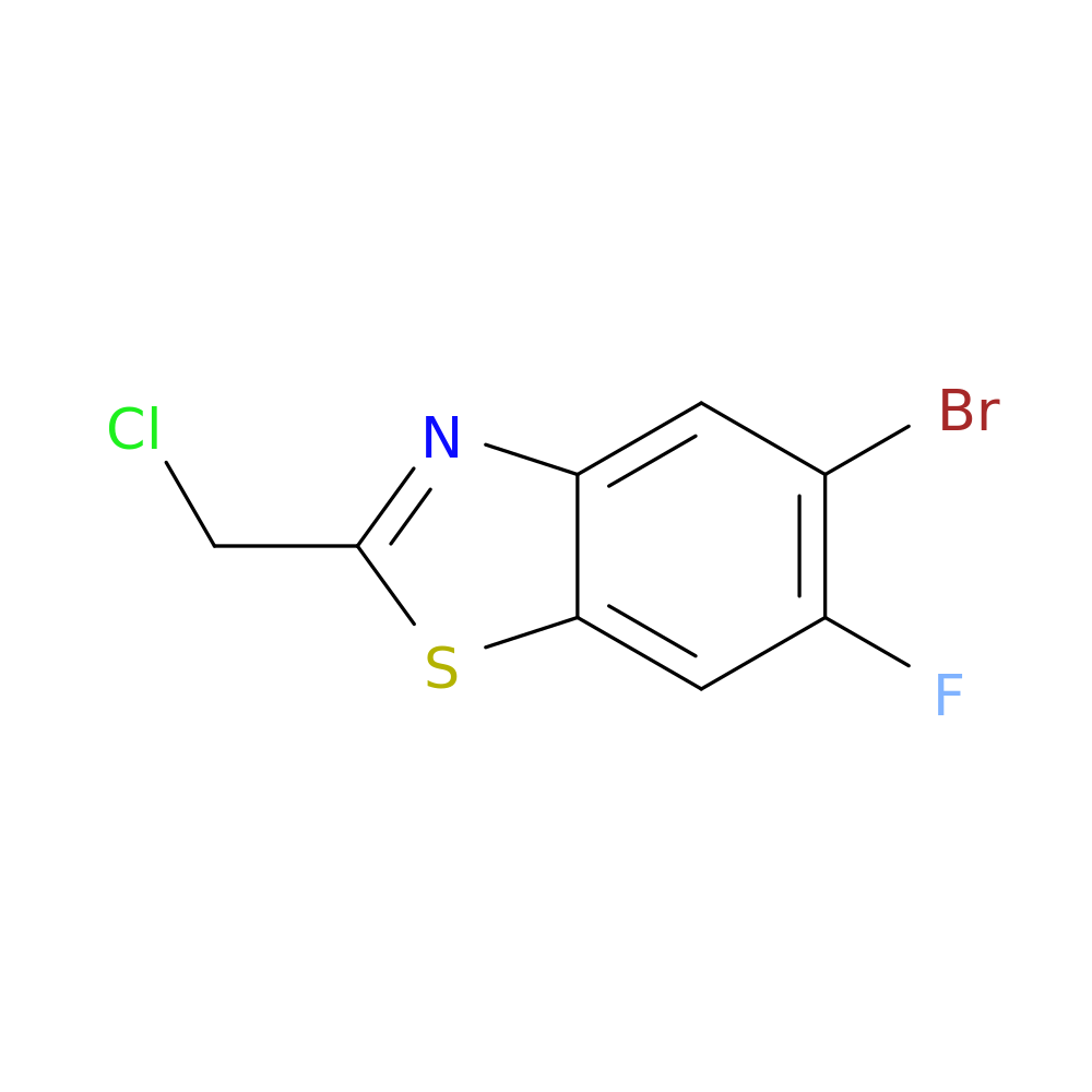 5-bromo-2-(chloromethyl)-6-fluoro-1,3-benzothiazole