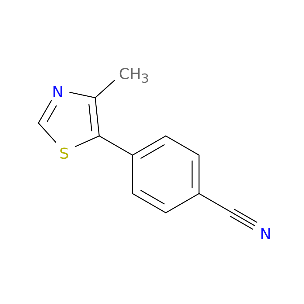 4-(4-METHYLTHIAZOL-5-YL)BENZONITRILE