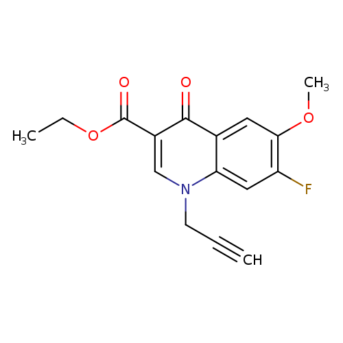 ethyl 7-fluoro-6-methoxy-4-oxo-1-(prop-2-yn-1-yl)-1,4-dihydroquinoline-3-carboxylate