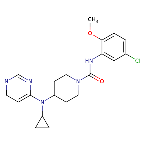 N-(5-chloro-2-methoxyphenyl)-4-[cyclopropyl(pyrimidin-4-yl)amino]piperidine-1-carboxamide