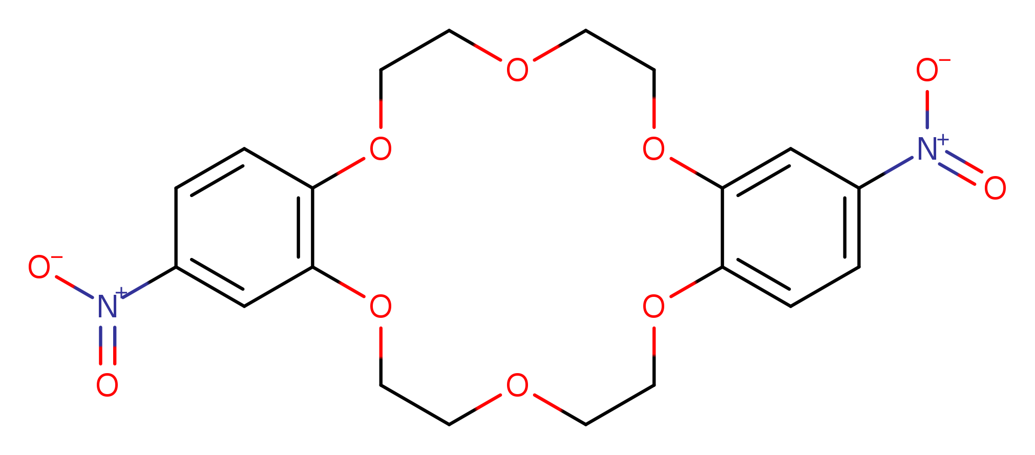 dibenzo[b,k][1,4,7,10,13,16]hexaoxacyclooctadecin, 6,7,9,10,17,18,20,21-octahydro-2,13-dinitro-
